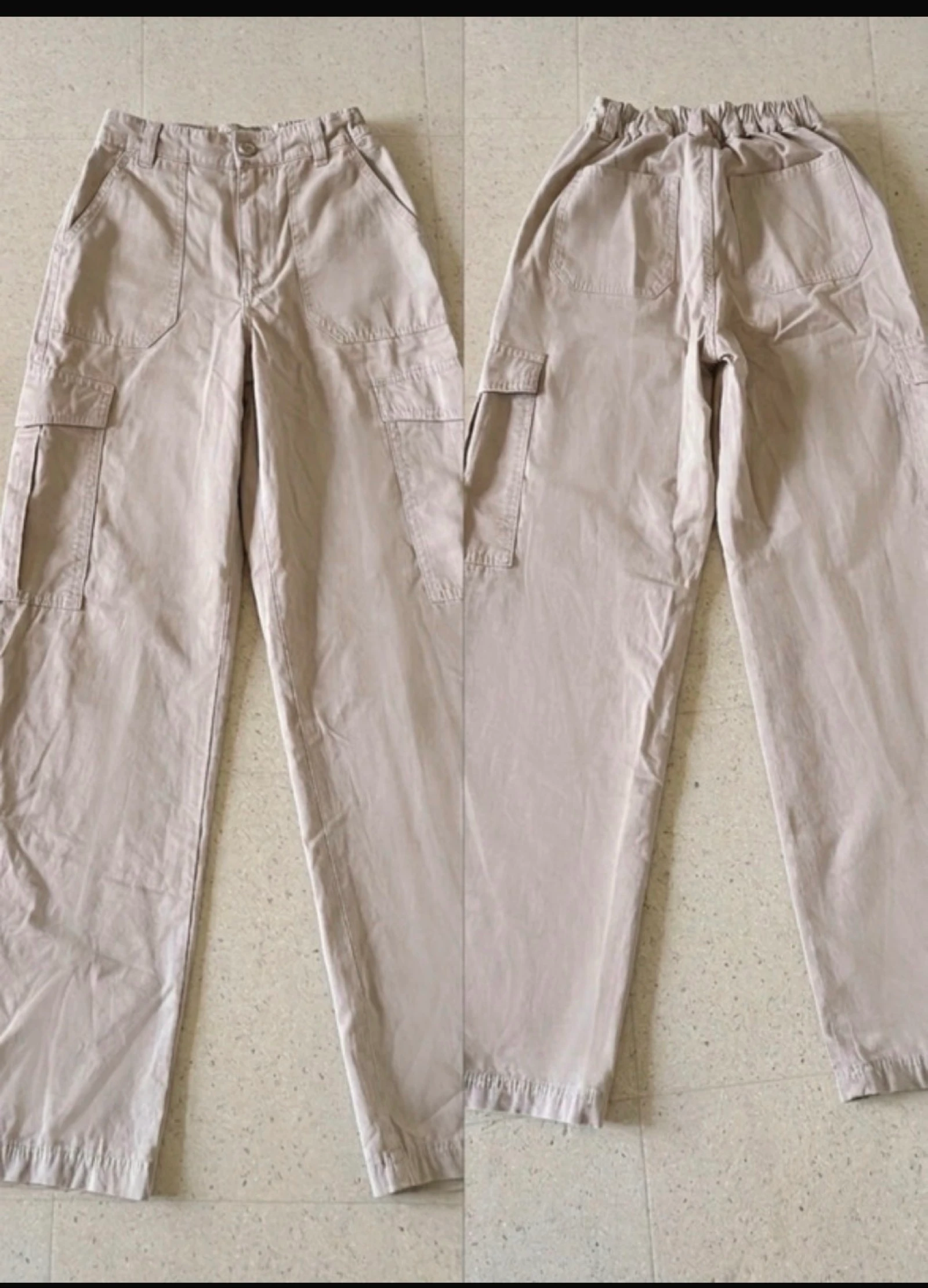 Pantalon cargo kiabi taille XS - beige claire 